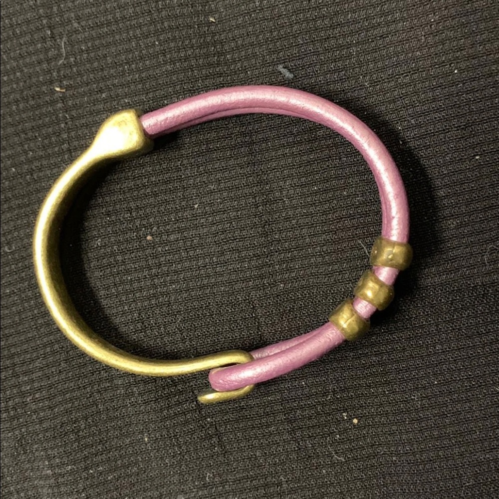 Leather and Metal bracelet